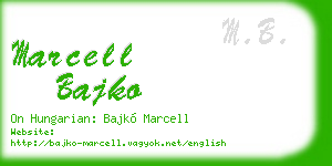 marcell bajko business card